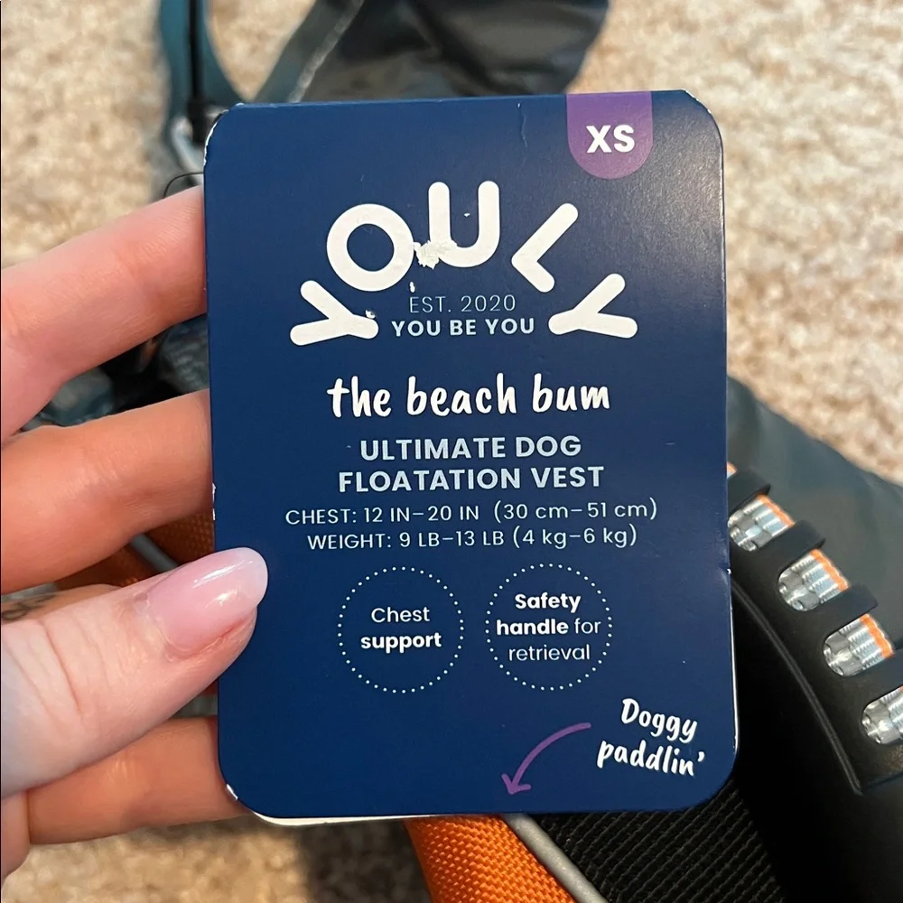 NWT Youly Ultimate Dog Floatation Vest size XS